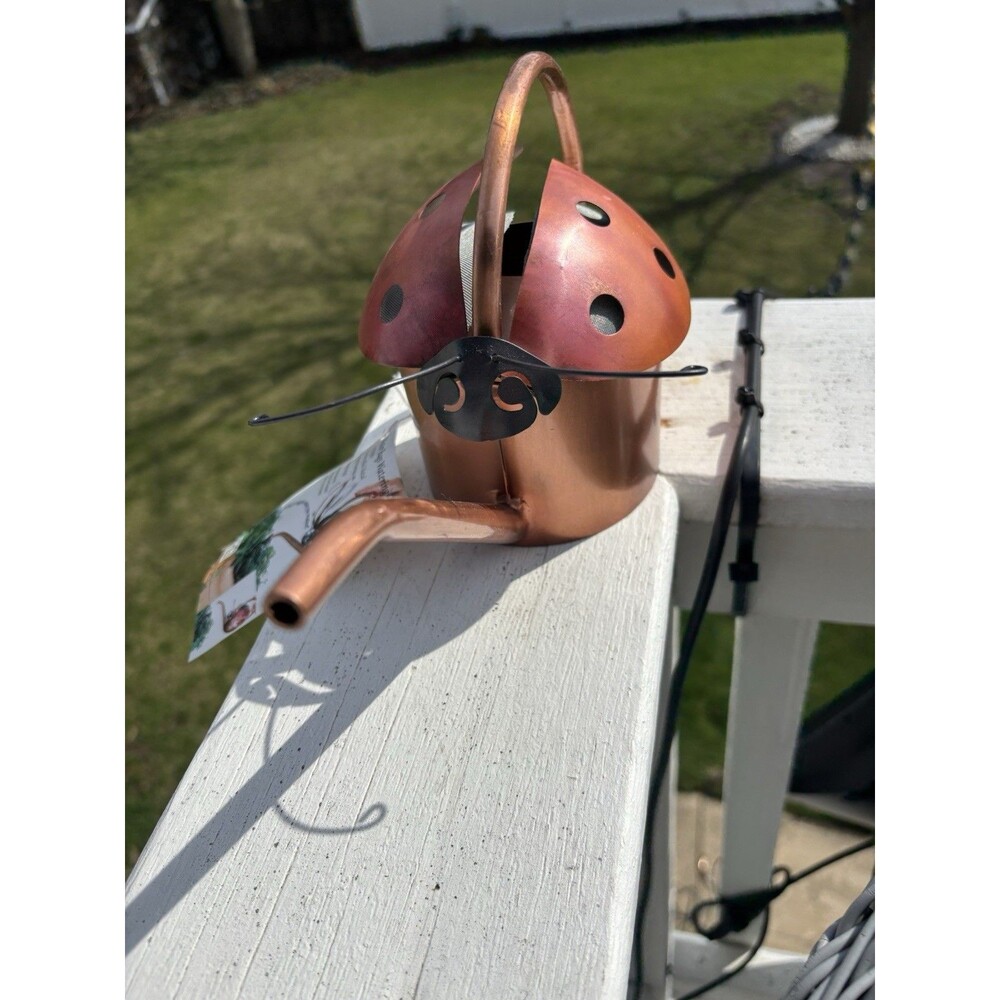 Ladybug Watering Can Copper Rare FIGI NEW